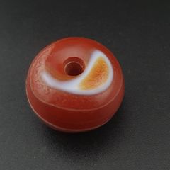 Vintage Natural Eye Pattern Sulemani Agate Tire Shape Bead