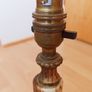 Vintage onyx and brass column table lamp  height 42cm Image 5
