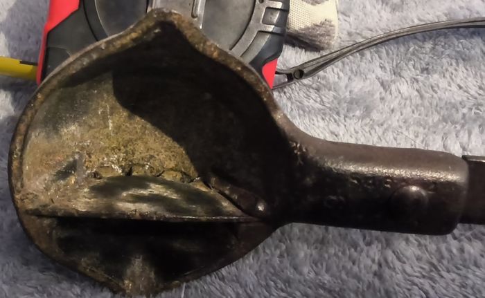 vintage collectable lead ladle ( cast metal)