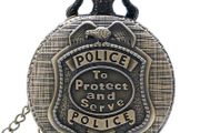 Vintage Style Police Pocket Watch