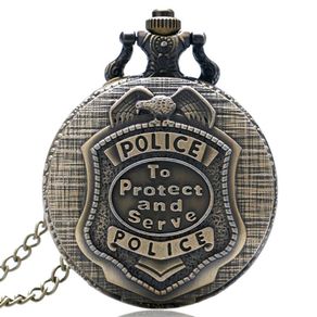 Vintage Style Police Pocket Watch