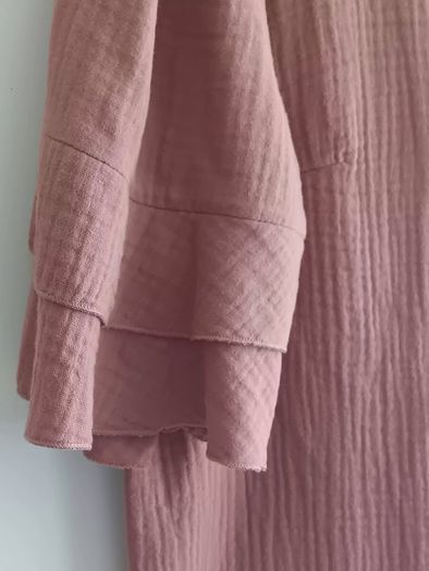 Cotton blouse  with ruffle sleeve