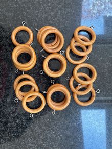Wooden Curtain Rings