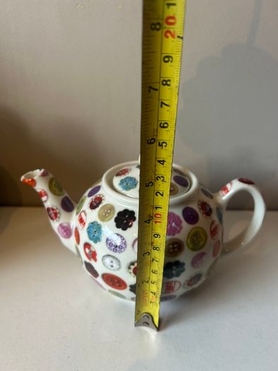 AVOCA Buttons Tea Pot