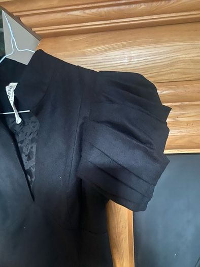 juicy couture black corset dress puffed sleeves sale