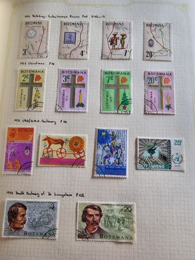 Stamp album 153 Botswana, Lesotho
