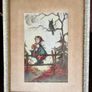 4 Vintage Original Framed Hummel Print Postcards Image 6