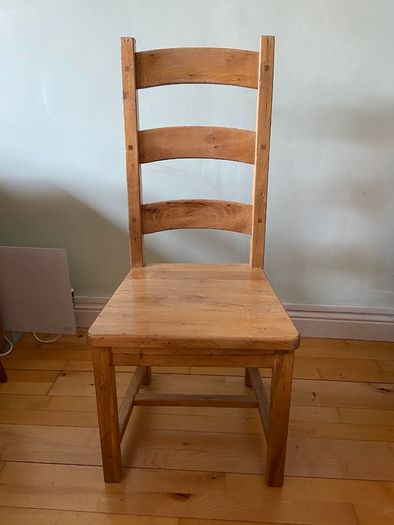 Three timber chairs