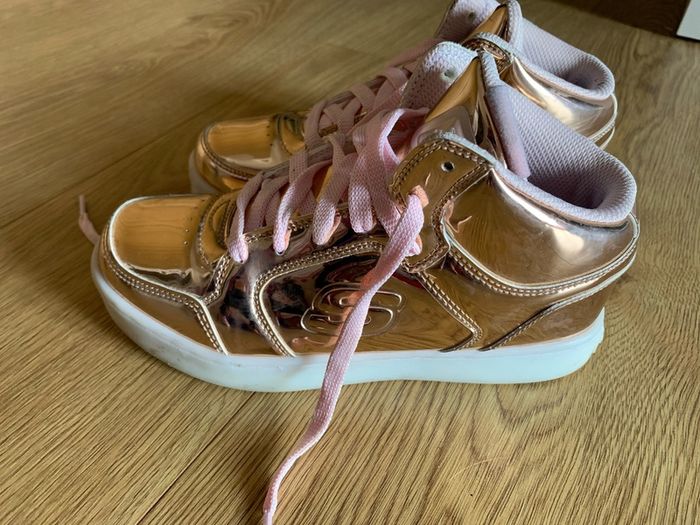 Sketchers Light Up Gold Runners