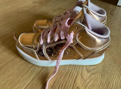 Sketchers Light Up Gold Runners