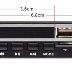 Bluetooth 5.0 MP3 WMA WAV Decoder Board 5V to 12V, Audio Module Color Screen USB TF FM Radio For Car or... new.