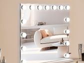 Hollywood Vanity Mirror With Lights w/ USB Desktop Wall-mount 22.8x18.1 in