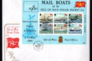 1980 Isle of Man The 150th Anniversary of "Isle of Man Steam Packet Company" Stamp Miniature Sheet First Day Cover (FDC)