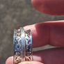 Sterling Silver Ring with Tri Band Spinner Image 10