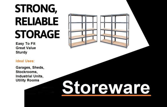 Galvanised 5 Tier Shelving Units - Garage Shed Workshop Office