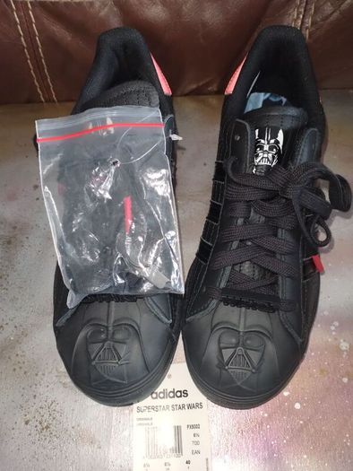 Adidas Superstar Star Wars Darth Vader Trainers Very Very Rare New Boxed