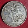 Beautiful 1889 Queen Victoria Silver Crown Image 2
