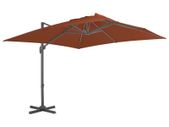 Cantilever Umbrella with Aluminium Pole Terracotta 400x300 cm