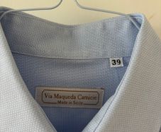 Light blue Oxford-style shirt Italian made