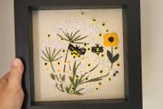 Handmade embroidery with frame!