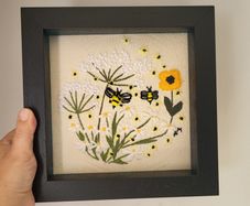 Handmade embroidery with frame!