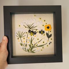 Handmade embroidery with frame!