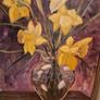 oil painting,daffodils in a vase by Jacqueline Healy Image 2