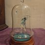Hand Blown Glass Golfer Statue in Dome Image 5