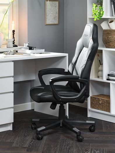 Office/Gaming Chair | Black faux leather | Brand new