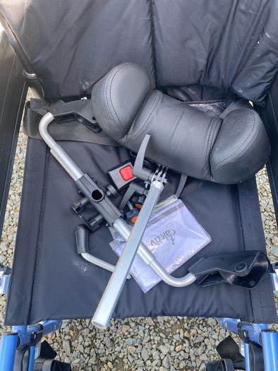Aktiv X3 Pro Deluxe Lite Aluminium Attendant Propelled Wheelchair with Head Rest