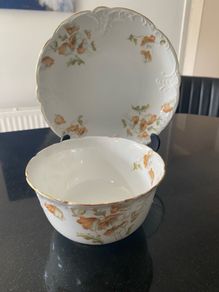 1930 s Aynsley  plate and bowl