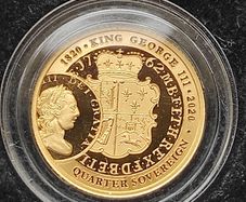 Gold coin Quater Sovereign - Elizabeth II