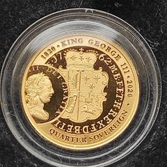 Gold coin Quater Sovereign - Elizabeth II