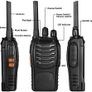 8 Pack 88E Long Range Walkie Talkie USB Rechargeable 16CH Walky Talky Radio with Earpieces and LED Light Voice Prompt for Field Survival Biking and Hiking Image 2