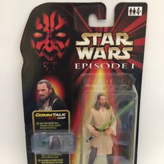 Qui-Gon Jinn Jedi Duel 3.75" Action Figure Comm Tech Chip Star Wars Episode 1