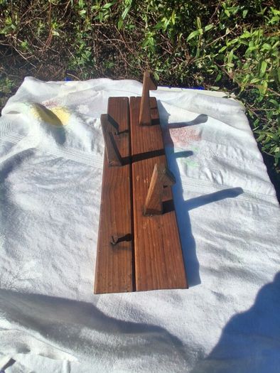 Art Nouveau Wooden Coat Rack