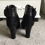Chie Mihara Designer Black Suede and Leather Ankle Boots + box, dust bag, spare heels Image 3