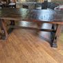 Solid Hardwood Rustic Table & 8 Chairs Image 3