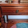 Elegant cherrywood Rosedale by Ducal desk/table with castors. Image 2