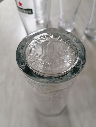 5 x Heineken Beer Glasses