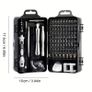 1 set 115-in-1 Precision Screwdriver Set, 115-in-1 Magnetic Repair Tool Kit, Anti-Slip Portable Tool Kit, Professional Screwdriver Tool Kit, Ergonomic Handle, Small Screwdriver for Mobile Phone, Computer, Watch, Laptop, Macbook, Glasses, Electronics Image 2
