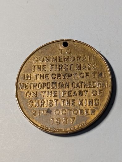 Liverpool Cathedral Medal 1937