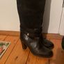 FURLA dark brown leather and suede boots Size 39 UK 6 6.5 Image 4