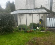 Lean-to Steel framed Greenhouse 3m x 1.5m