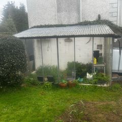 Lean-to Steel framed Greenhouse 3m x 1.5m