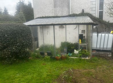 Lean-to Steel framed Greenhouse 3m x 1.5m