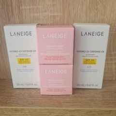 Laneige hydro uv defence ex sunscreen protection solaire spf 50 20ml 5e Bouncy cream 25g  9e. All for 26e