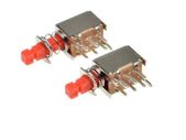 PS-22F03 Right Angle PCB Latching Push Button Switch with no cap