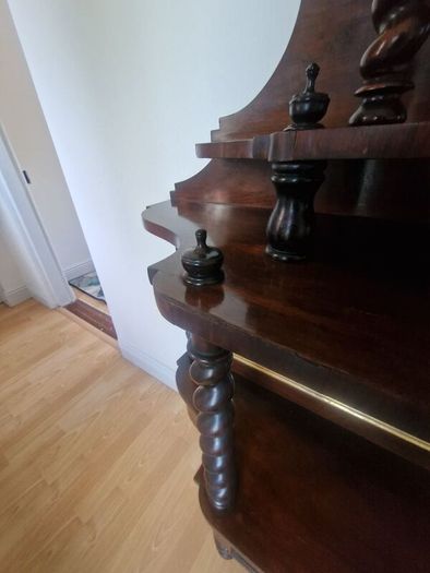 victorian mirrored sideboard/ buffet shelfs