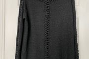 All Saints Oversized Jumper with Lace Detail - Grey